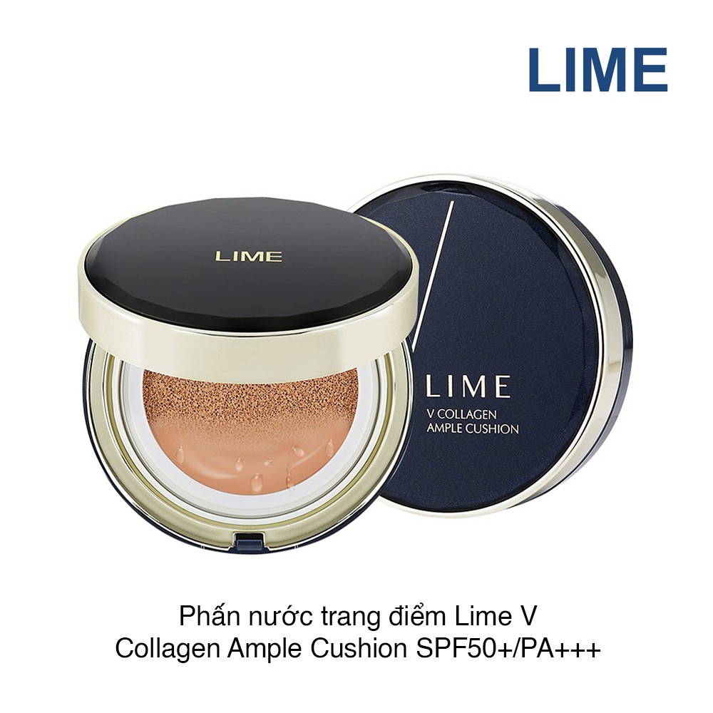 [ CHÍNH HÃNG ] Phấn Nước Dưỡng Ẩm Chống Lão Hóa LIME V COLLAGEN AMPLE CUSHION 20g