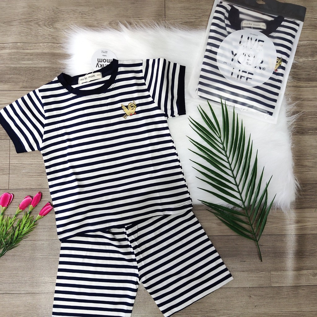 Bộ Ngắn Tay Mùa Hè Cho Bé Trai/ Gái - Chất Thun Lạnh Cực Mát | BigBuy360 - bigbuy360.vn