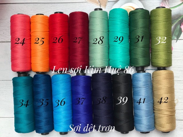 Sợi dệt cotton ( từ màu 21 đến màu 68) Craft Yarn VN