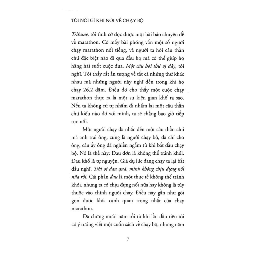 Sách Nhã Nam - Tôi Nói Gì Khi Nói Về Chạy Bộ