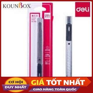 🌻 Dao rọc giấy kim loại nhỏ thép SK5 DELI  E2058, văn phòng phẩm giá rẻ, kho gia dụng giá rẻ 🌼Giá Rẻ🌼 .