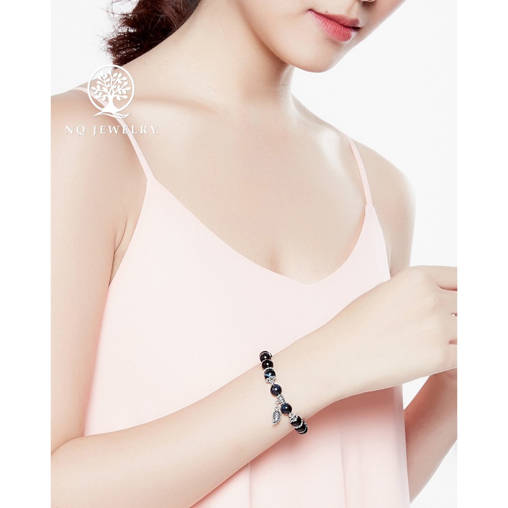 Vòng tay charm lá bạc - NQ Jewelry