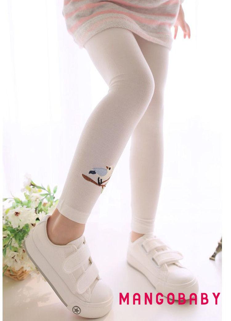 Quần Legging Dài Lưng Cao Thêu Họa Tiết Thời Trang Cho Nữ