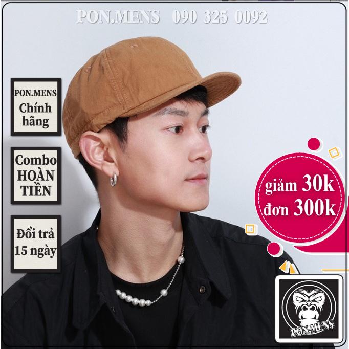 Mũ Lưỡi Trai Vành Nhỏ Cho Nam Và Nữ dây rút màu đen nâu ghi Pon.mens hà nội hcm