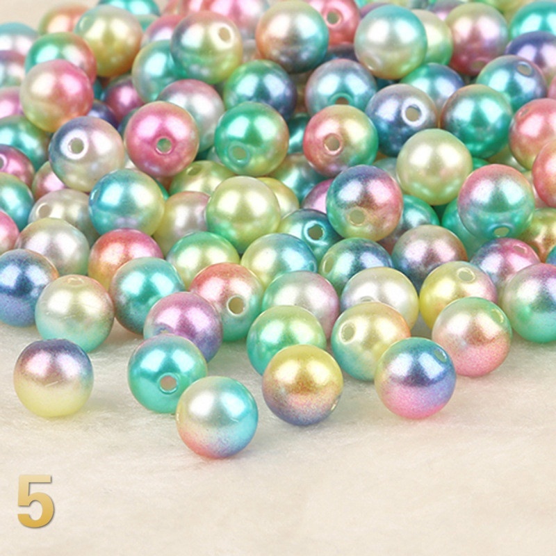 Set 100 hạt ngọc trai giả nhiều màu sắc dùng để trang trí quần áo