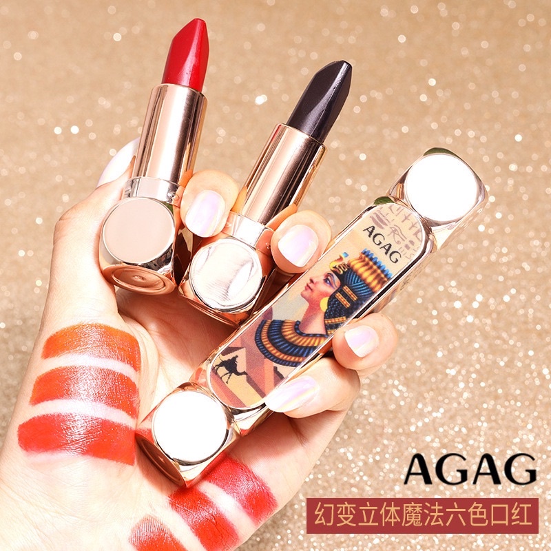 Son 6 Màu AGAG Siêu Lì Lên Màu Chuẩn Đẹp Mềm Mịn Không Khô Môi