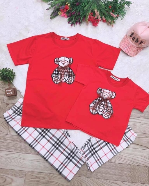 Set bô mẹ và bé gái đủ size. Hàng xưởng loại 1 vải coton cực đẹp