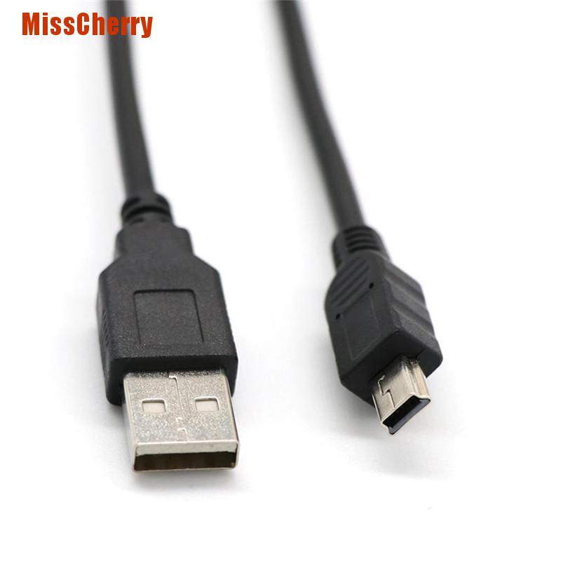 Dây Cáp Sạc 1.8m Usb 2.0 5-pin Màu Đen Cho Tay Cầm Chơi Game Ps3