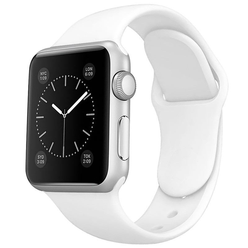 Dây đeo silicon cho đồng hồ thông minh Apple Watch 1/2/3/4/5/6 38/40/42/44mm