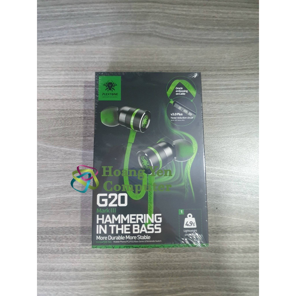 Tai Nghe Chuyên Game Plextone G20 Bass Tốt, Micro Đàm Thoại - BH 3 Tháng 1 Đổi 1 - Hoàng Yến Computer