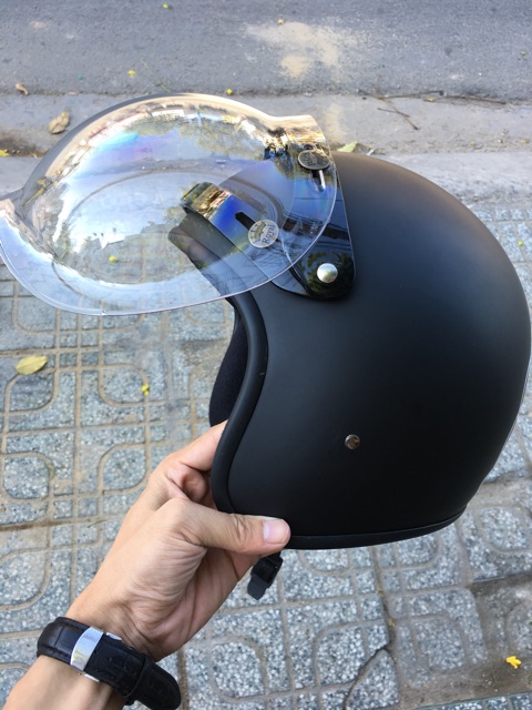 Kính bubble gắn mũ 3/4 ( Sản phẩm không bao kèm mũ )