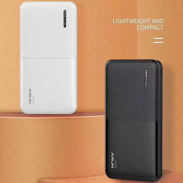 Pin Sạc Dự Phòng 10000mAh Mini ARUN MINI 3 2 Cổng Sạc Vào, 2 Cổng Sạc Ra - BH 1 Năm