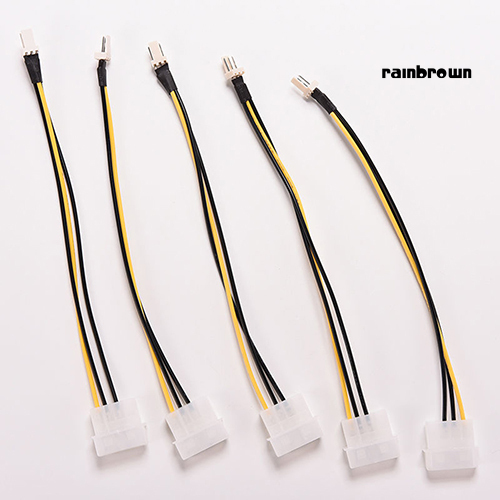 Set 5 Dây Cáp Kết Nối 4 Pin Molex / Ide Sang 3-pin 20cm Cho Cpu