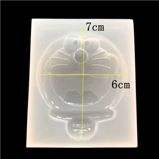 Khuôn silicon doremon làm bánh, đất sét, tượng trang trí