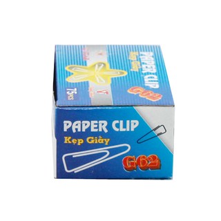 10 HỘP KẸP GIẤY ( GỒM 1000 CÁI KẸP LOẠI LỚN 62 ) GSTAR(Trắng)