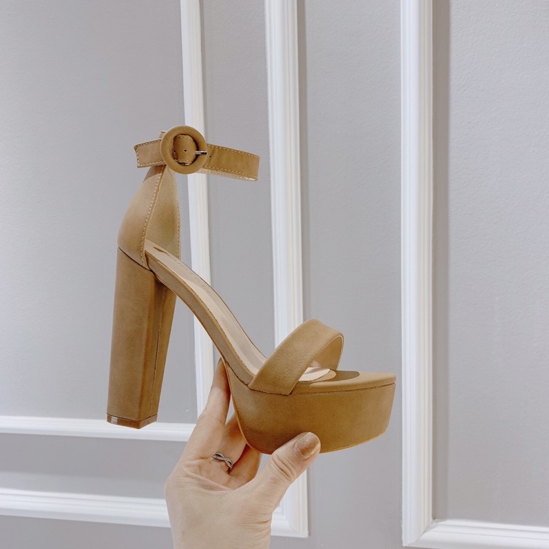 Sangdal cao gót vuông 12cm