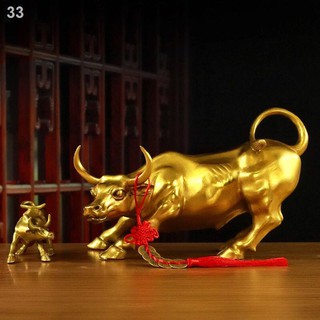 Đồ trang trí Bull đồng nguyên chất Wall Street Zodiac Phong thủy Thủ công mỹ nghệ phòng Khai trương Quà tặngy mắ