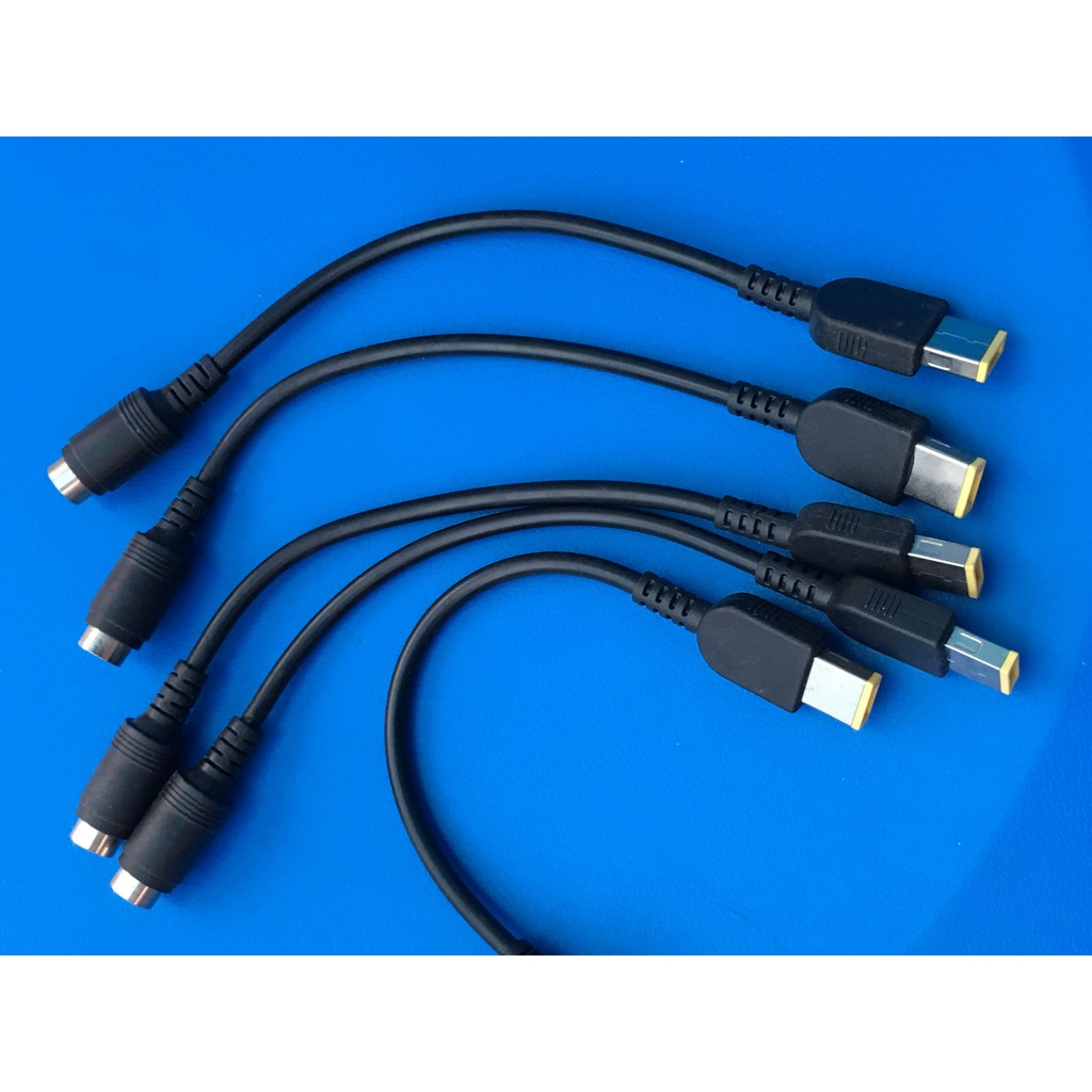 Đầu chuyển sạc Lenovo tròn sang vuông 15cm