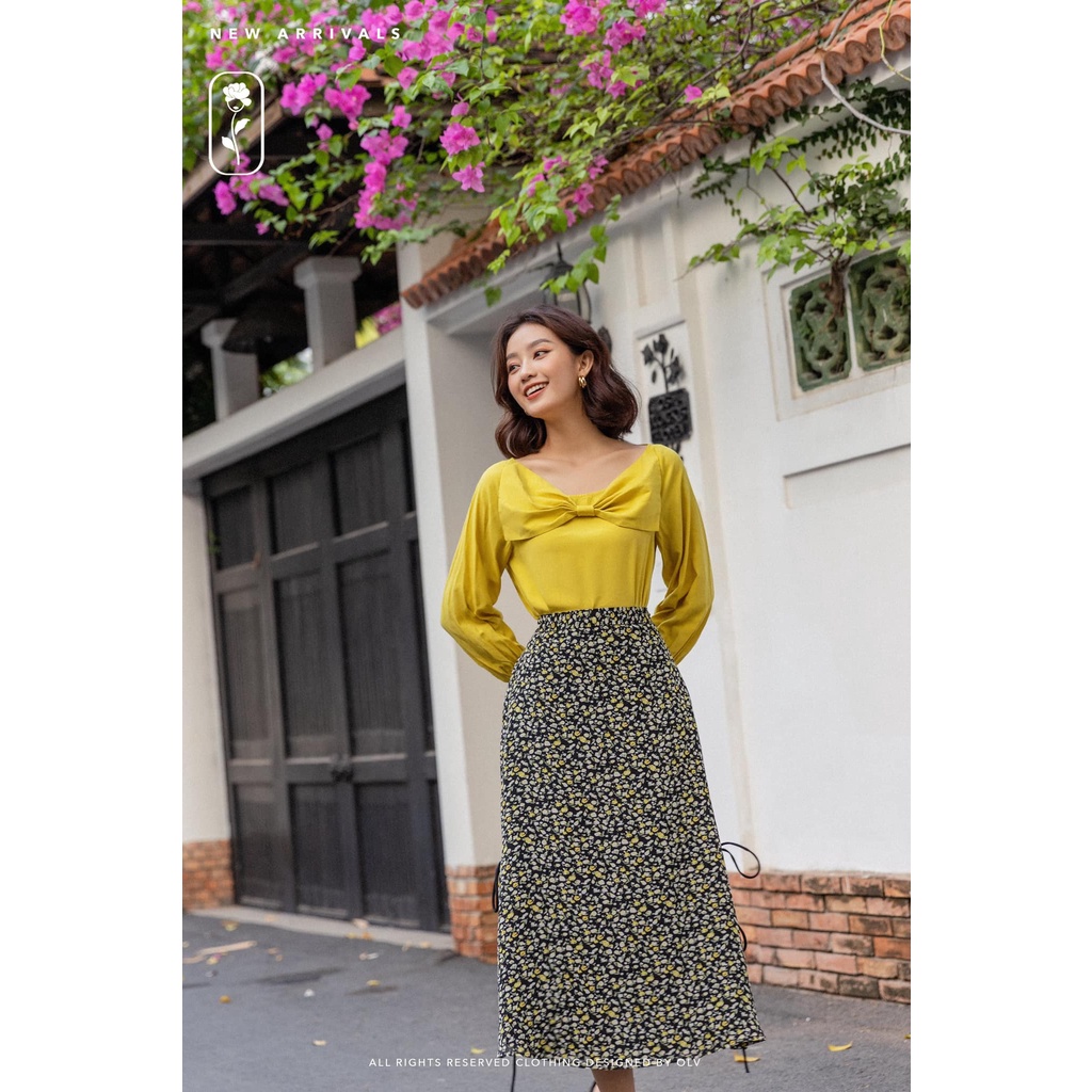 OLV - Áo Mustard Bowy Top