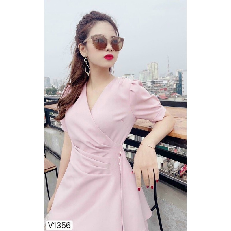 Đầm xoè quây tà đính ngọc xinh xắn [RẺ NHẤT SHOPEE] siêu đẹp đi chơi, dạo phố [HOT🔥] tặng kèm Cột tóc