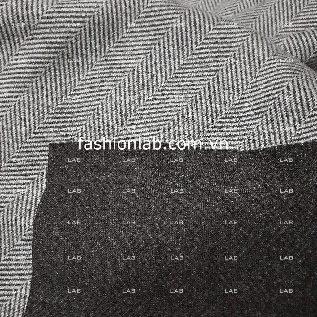 Vải dạ tweed kẻ khổ 150cm may áo khoác (m) #0309