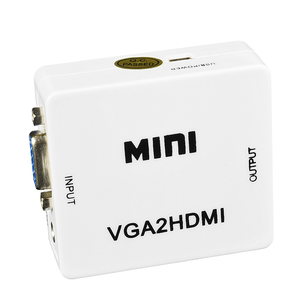 Đầu chuyển đổi âm thanh 1080p vga2hdmi mini vga sang hdmi cho laptop/máy tính bàn