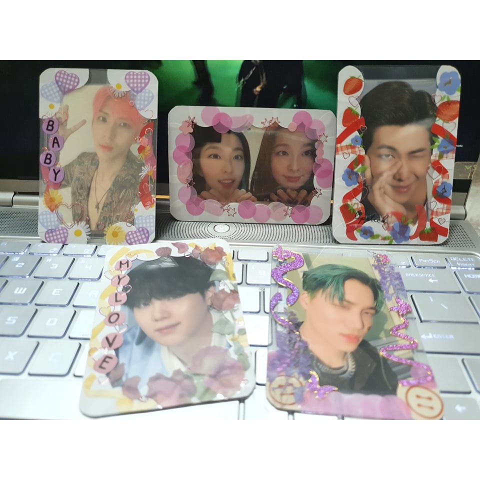 toploader deco sẵn trang trí bảo vệ card idol quầy gelato