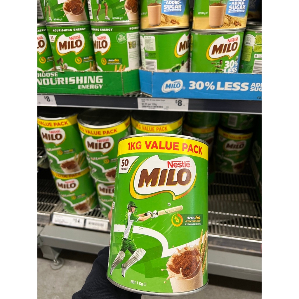 Bột Pha Cacao Nestle Milo Active Go 1 KG Hàng Chuẩn Úc Chính Hãng Thơm Ngon Dinh Dưỡng Bé Thích Mê