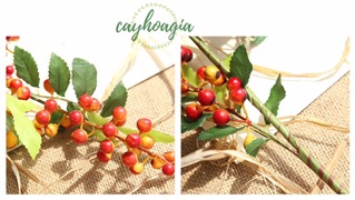 Cây giả - Cành Chuỗi Ngọc Decor 70cm