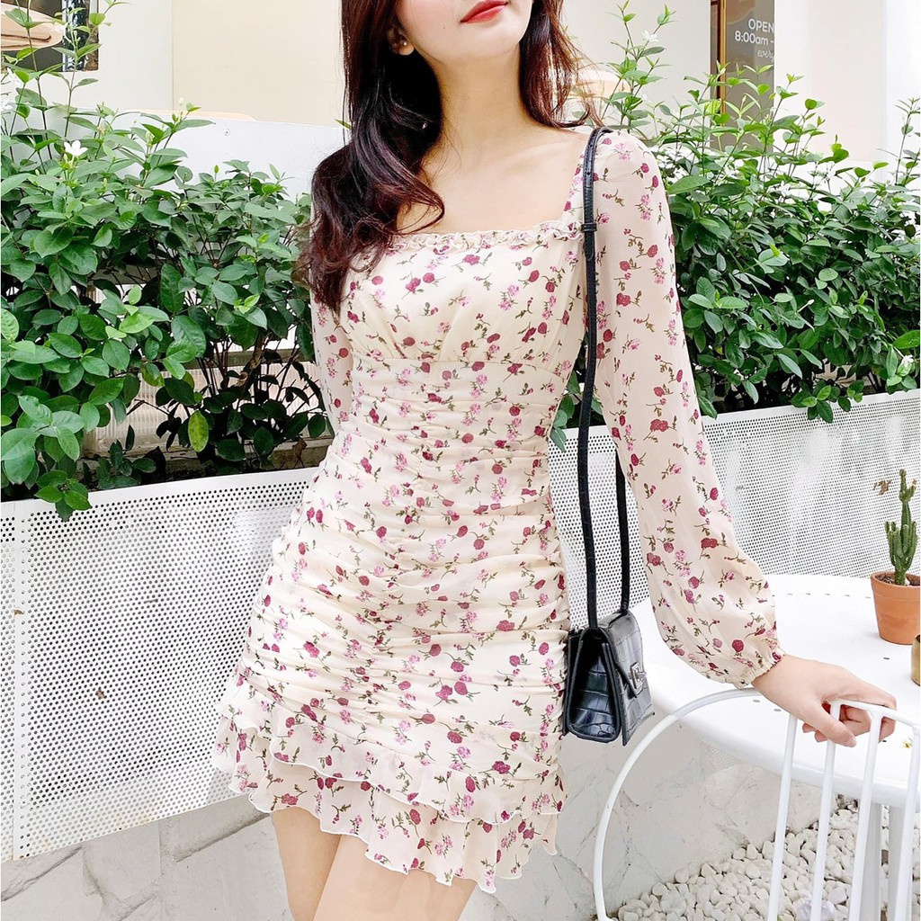 🌻 Váy Hoa Bó Body Quyến Ru