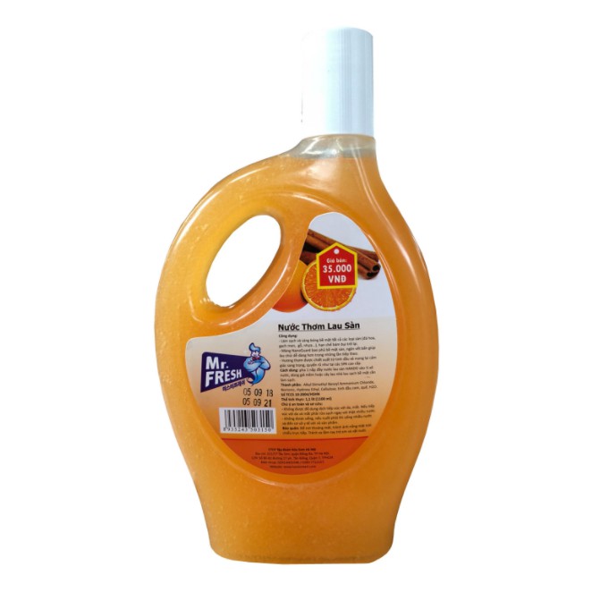 Combo nước lau sàn 1,1l hương cam quế và nước lau kính hương cam quế 600ml hando