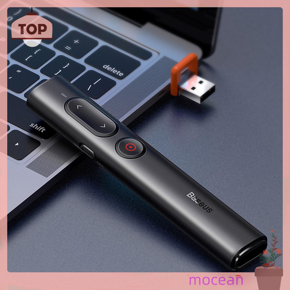Mocean 2.4GHz USB+Type C PPT Slide Laser Pointer Wireless Powerpoint Presenter Pen