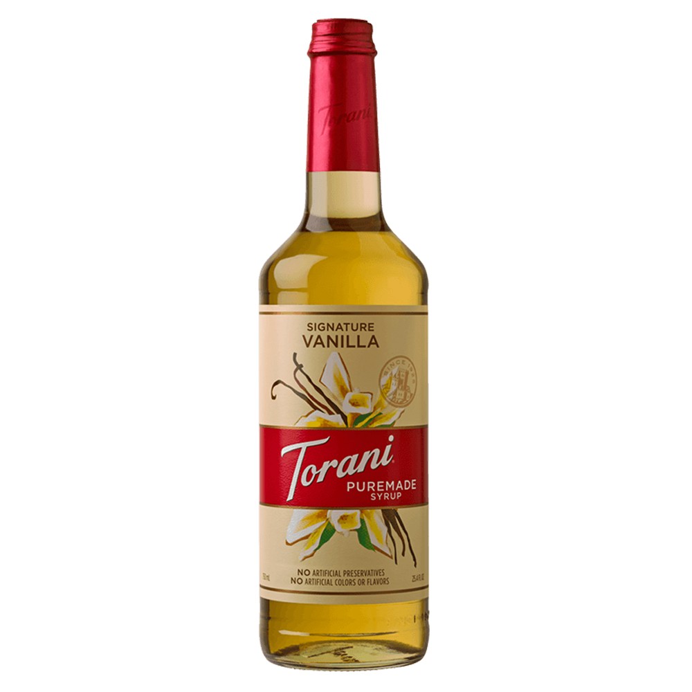 Torani PureMade Vanilla Signature Syrup - 750ml