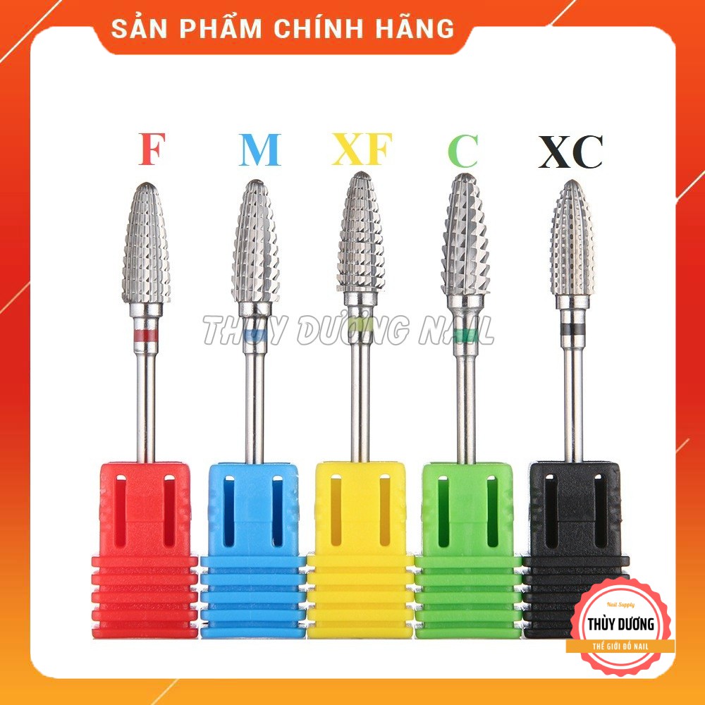 Đầu mài dạng bầu thép Vonfram chuyên dùng mài mịn, mài phá cho đắp bột, đắp gel