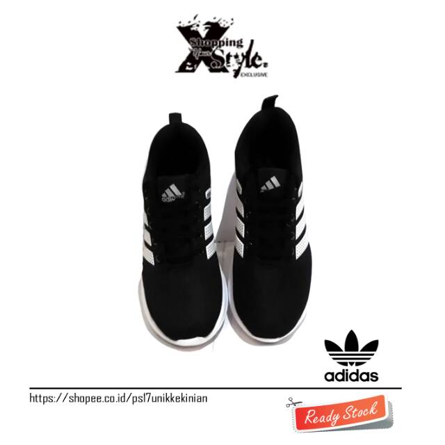 Giày Thể Thao Adidas Neo Chính Hãng Phối Sọc Trắng Đen Cá Tính