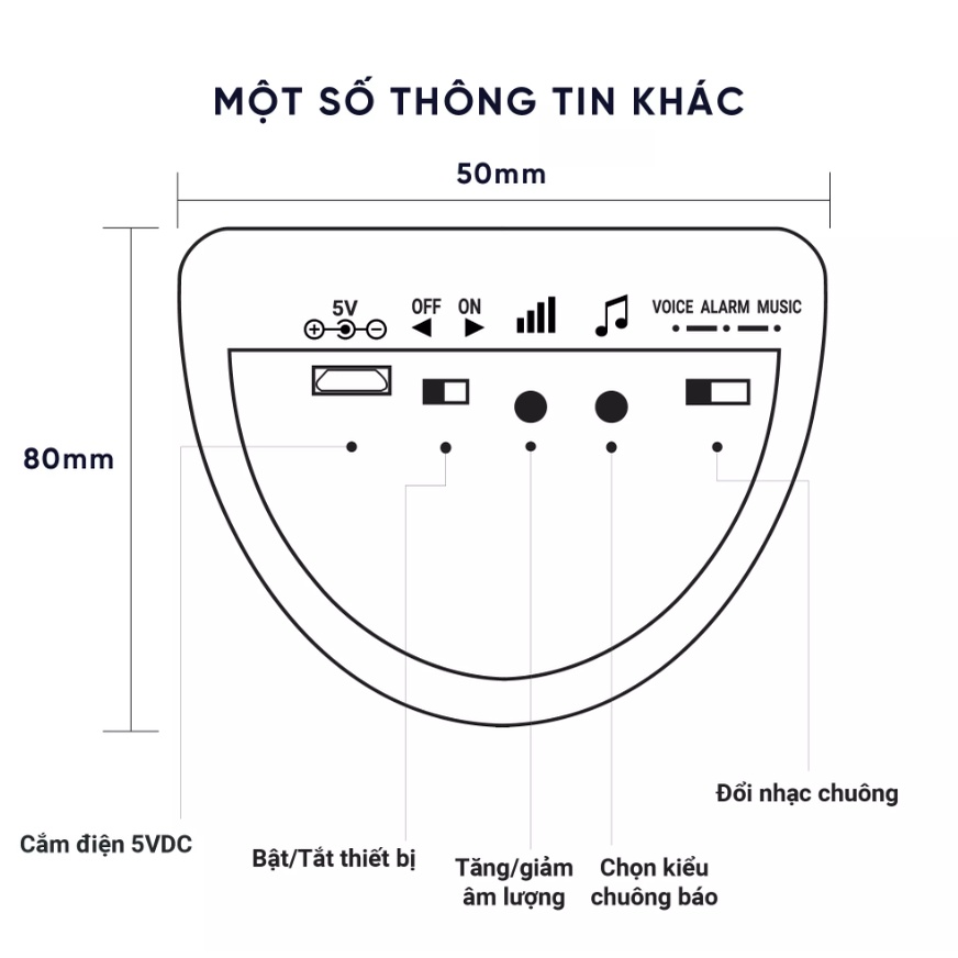 Báo trộm hồng ngoại HT1A (Trắng)