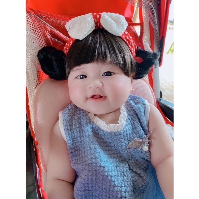 BĂNG ĐÔ TÓC GIẢ 2 BÚI CHO BÉ GÁI 🎈