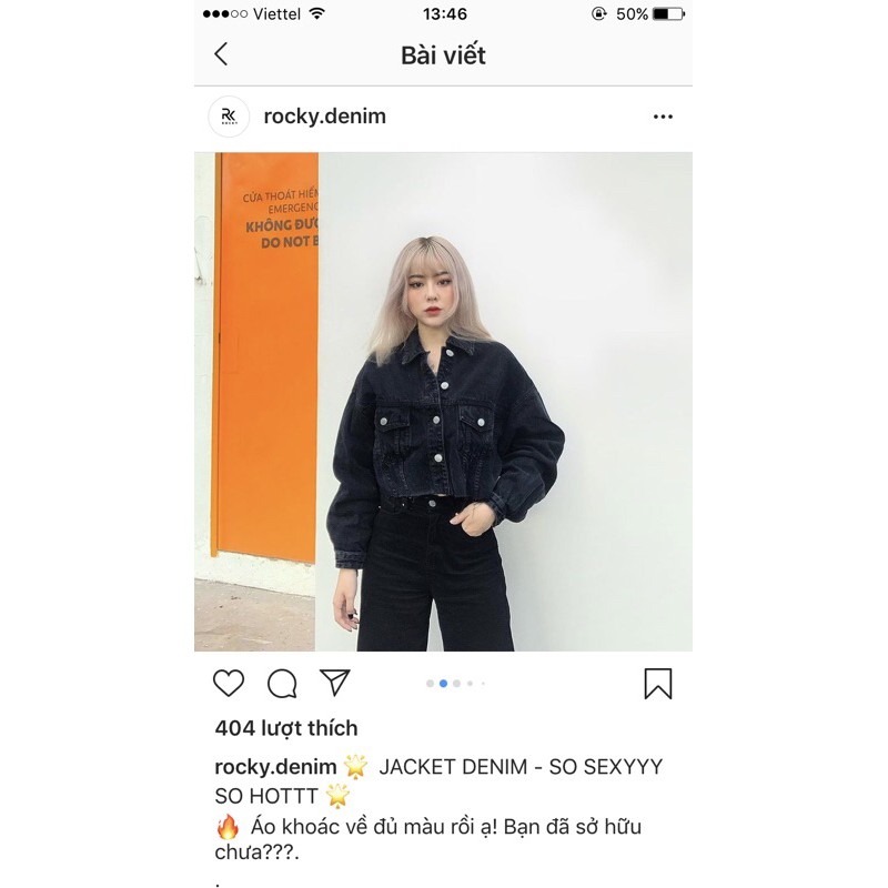 Pass jacket jeans @rocky.denim có ảnh thật