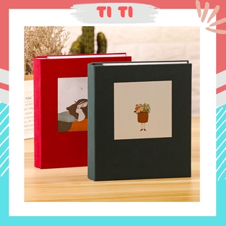 Album ảnh 10x15 bìa vải đẹp Vintage đựng được 200 ảnh nhiều màu sang trọng