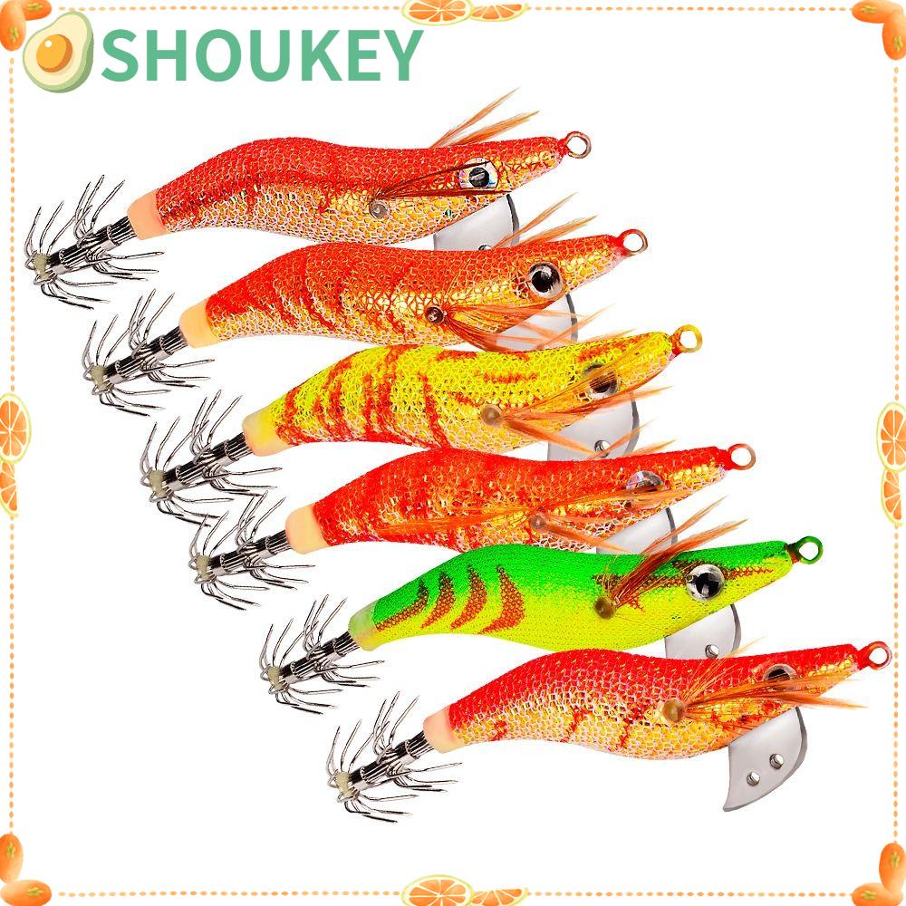 Mồi câu cá giả hình con mực phát sáng SHOU 2.0 # 2.5 # 3.0 # 2021