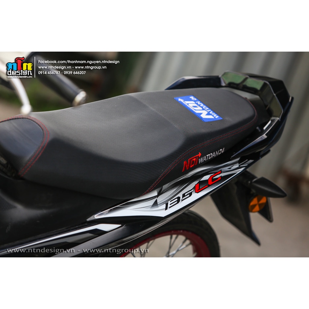 Tem Rời Dán Xe Exciter 135 2011 Mẫu LC Trắng Xám Đen 2020 Cực Đẹp, Hàng 3 Lớp Chất Lượng Cao