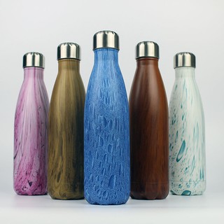 Thermos cup✑Swell electroplating dazzle colour stainless steel vacuum cup men's and women's portable water students cre
