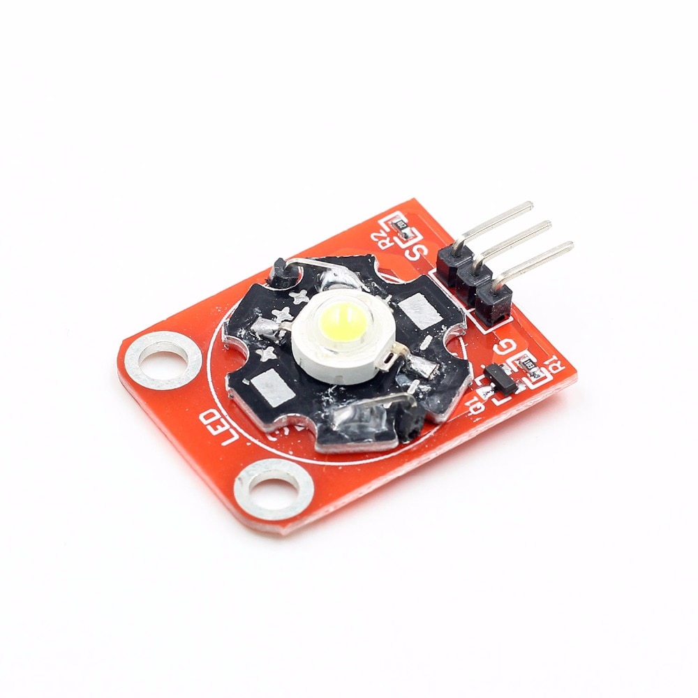 3W High-Power KEYES LED Module with PCB Chassis for Arduino STM32 AVR