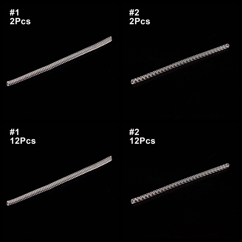 Set 2/ 12 dây quấn bọc nhẫn trong suốt có thể điều chỉnh kích cỡ tiện dụng