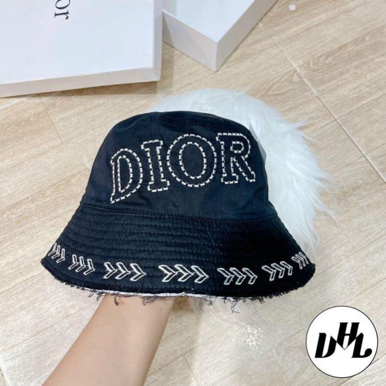 (NEW2022) Nón vành tròn, mũ bucket thời trang DIOR mạc tưa Hai Lớp vải Kaki mịn siêu đẹp (Ảnh thật)