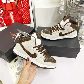 Giày thể thao jordan lv hoa nâu fullbox