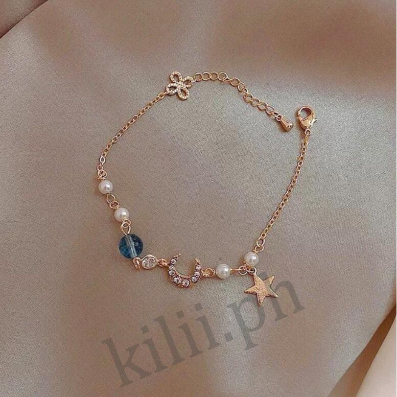 Kilii Vòng Tay Hình Trăng Sao Dễ Thương Cho Nữ