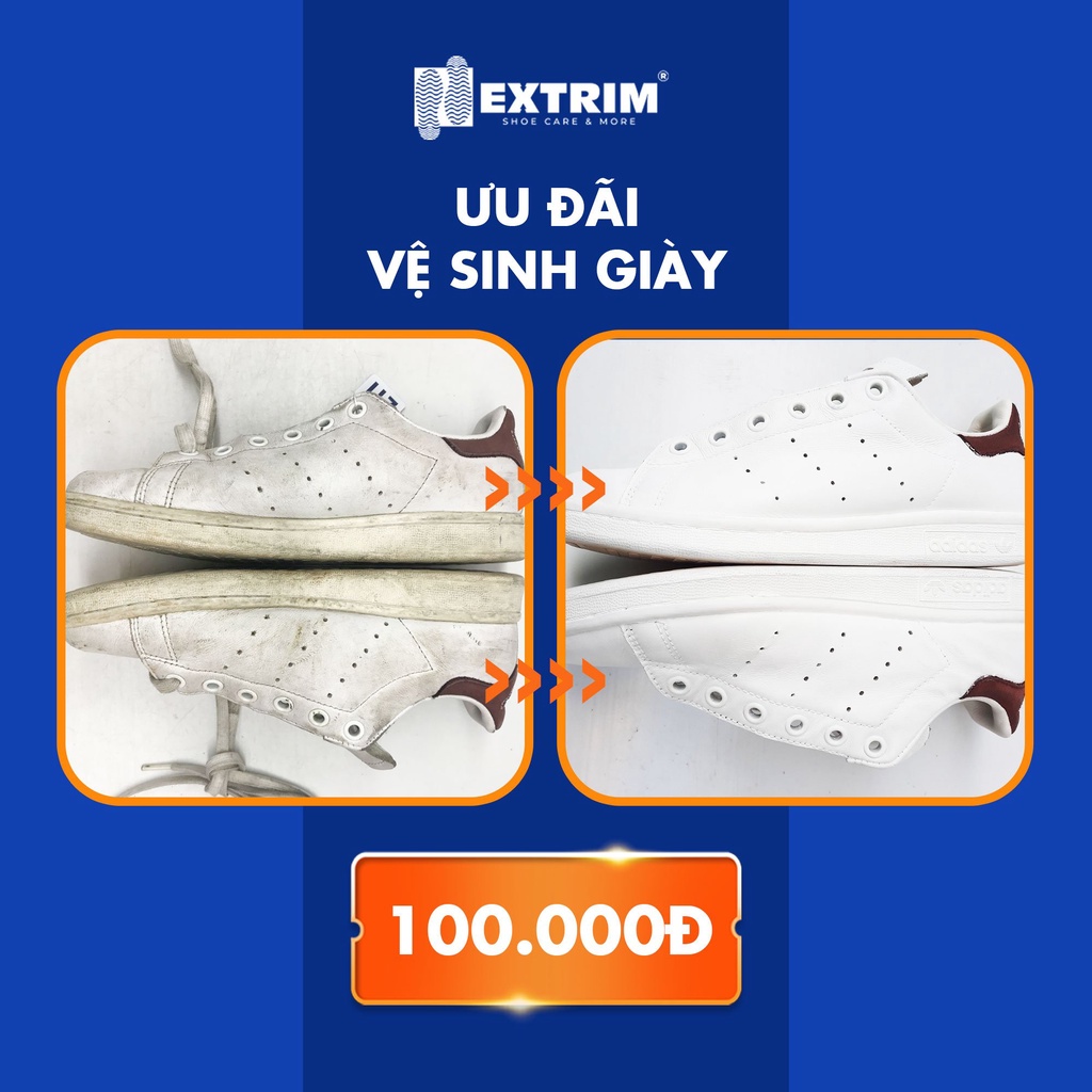 HCM [E-voucher] Vệ sinh giày 4 đôi miễn phí một đôi tại EXTRIM