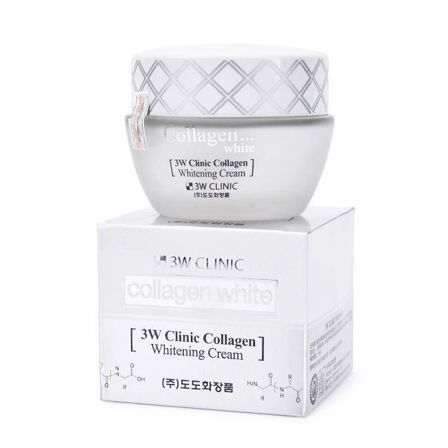 [Chính hãng] Kem dưỡng trắng da tinh chất Collagen 3W Clinic Collagen Whitening Cream 60ml