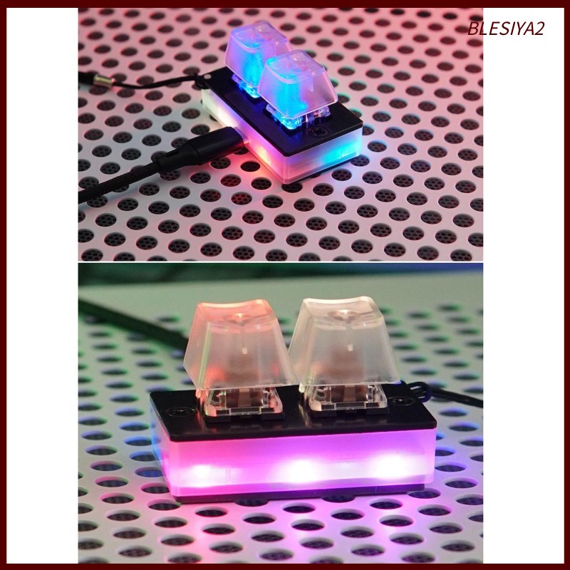 Bàn phím 2 nút có đèn nền RGB để chơi game tiện lợi